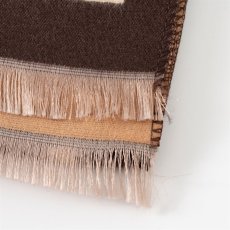 画像15: 【cooco / クーコ】ビッグ格子　猫柄×ストール｜マフラー ショール｜２種類から選べるカラー♪ ブラック/ブラウン｜猫ネコcat (15)