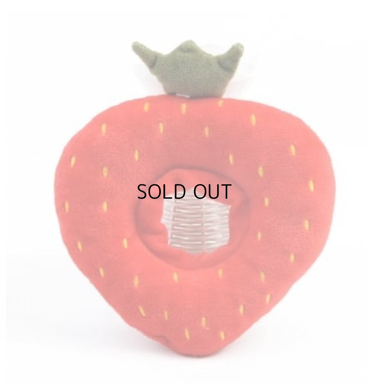 画像2: 国内発送|エリザベスカラー いちご Mサイズ|ソフトタイプ|もこもこ食パン 中綿入り|手術後の傷やケガの保護 コスプレ 記念撮影 (2)