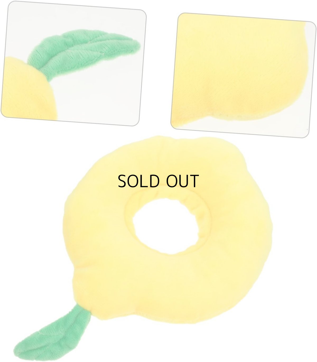 画像4: 国内発送|エリザベスカラー レモン Mサイズ|ソフトタイプ|もこもこ食パン 中綿入り|手術後の傷やケガの保護 コスプレ 記念撮影 (4)