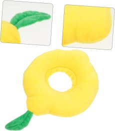 画像4: 国内発送｜エリザベスカラー　レモン　Mサイズ｜ソフトタイプ｜もこもこ食パン　中綿入り｜手術後の傷やケガの保護　コスプレ　記念撮影 (4)