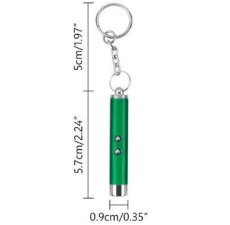 画像1: 国内発送｜ペット用品　猫ちゃん猛ダッシュ　猫レーザーポインター｜懐中電灯切り替えキーホルダー｜グリーン緑色｜変身　かぶりもの　イベント　記念撮影に♪ (1)