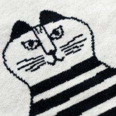画像3: 【リサ・ラーソン / Lisa Larson】タオル（ミンミ・モノクロ） フェイスタオル｜猫ねこネコキャットcat (3)