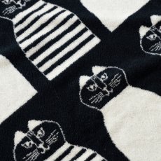 画像5: 【リサ・ラーソン / Lisa Larson】タオル（ミンミ・モノクロ） フェイスタオル｜猫ねこネコキャットcat (5)