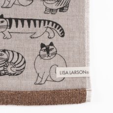 画像3: 【リサ・ラーソン / Lisa Larson】タオル（スケッチねこたち・ガーゼ） フェイスタオル｜猫ねこネコキャットcat (3)