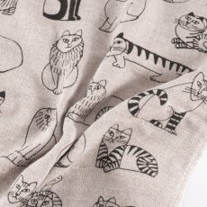 画像7: 【リサ・ラーソン / Lisa Larson】タオル（スケッチねこたち・ガーゼ） フェイスタオル｜猫ねこネコキャットcat (7)