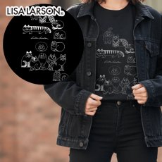 画像1: 【リサ・ラーソン / LISA LARSON】Tシャツ（スケッチねこ・ブラック） - L ｜ 猫ネコねこcat (1)