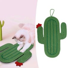 画像4: 国内発送｜天然サイザル麻　オシャレサボテン爪とぎマット｜ペット用品　猫用おもちゃ　お昼寝　運動　気分転換　スキンシップ　リラックス　プレゼント　贈り物 (4)