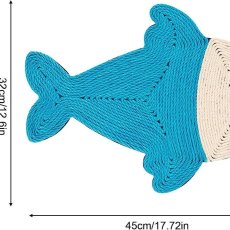画像5: 国内発送｜天然サイザル麻　おさかな爪とぎマット｜お魚型｜ペット用品　猫用おもちゃ　お昼寝　運動　気分転換　スキンシップ　リラックス　プレゼント　贈り物 (5)