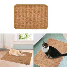 画像6: 国内発送｜天然サイザル麻　オシャレシンプル爪とぎマット｜ペット用品　猫用おもちゃ　お昼寝　運動　気分転換　スキンシップ　リラックス　プレゼント　贈り物 (6)