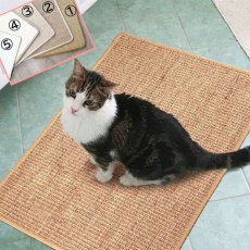 画像3: 国内発送｜天然サイザル麻　オシャレシンプル爪とぎマット｜ペット用品　猫用おもちゃ　お昼寝　運動　気分転換　スキンシップ　リラックス　プレゼント　贈り物 (3)