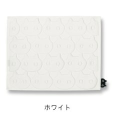 画像2: 【マタノアツコ / Atsuko Matano】おしくらMEME バスマット クロネコメメ黒猫｜2種類から選べる  10 ホワイト / 52 イエロー｜ねこ猫ネコキャットcat (2)