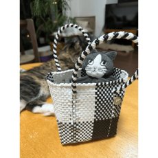 画像4: 【松尾ミユキ】Cat Face Towel Matsuo Miyuki｜猫顔ぬいぐるみハンドタオル｜ハチワレ猫｜ねこネコcat (4)