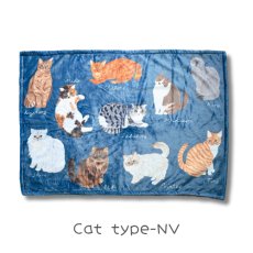 画像4: 松尾ミユキ / Matsuo Miyuki｜Boa Blanket　もこもこボアブランケット｜4種類から選べる Cat Face-BE / Cat Face-DGY / Cat type-NV / Cat type-CM｜ねこ猫ネコキャットcat (4)