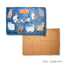 画像12: 松尾ミユキ / Matsuo Miyuki｜Boa Blanket　もこもこボアブランケット｜4種類から選べる Cat Face-BE / Cat Face-DGY / Cat type-NV / Cat type-CM｜ねこ猫ネコキャットcat (12)
