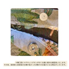 画像5: 松尾ミユキ / Matsuo Miyuki｜ボート・アンド・トートバッグ　キャット＆リーフ｜ゴブラン織り 横長舟型トートバッグ 46cm｜Boat and Tote Cat&Leaf｜ねこ猫ネコキャットcat (5)