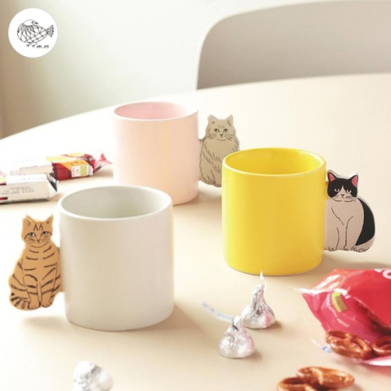 松尾ミユキ / Matsuo Miyuki｜Cat handle mug ねこの持ち手マグカップ