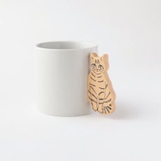 画像4: 松尾ミユキ / Matsuo Miyuki｜＼送料込・4個セット／Cat handle mug　ねこの持ち手マグカップ｜4種類から選べる Pepper / Pumpkin / Noisettes / Chloe｜猫ねこネコキャットcat (4)