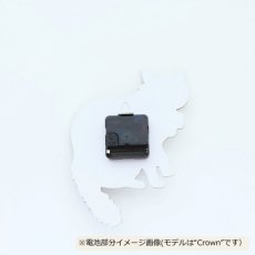 画像3: 松尾ミユキ / Matsuo Miyuki｜ダイカットクロック チャド Chad（壁掛け時計 Diecut clock ）｜ねこ猫ネコキャットcat (3)