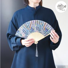 画像1: 【松尾ミユキ / Matsuo Miyuki】Sensu｜扇子｜軽量・コンパクト｜2種類から選べる  Butterfly cat / Two cats｜ねこ猫ネコキャットcat (1)