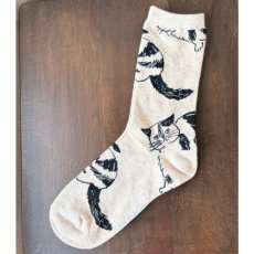 画像3: 【松尾ミユキ / Matsuo Miyuki】Cat socks Mike｜ねこくつ下 Mike｜靴下 ソックス 猫ネコcat (3)