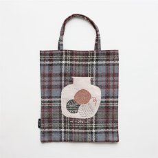 画像8: 【松尾ミユキ】Mini bag cat check back｜ミニバッグ チェック｜選べる4種類　Leo/Mugi/Lin/Maron｜猫ねこネコ (8)