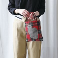 画像2: 【松尾ミユキ】Mini bag cat check back｜ミニバッグ チェック｜選べる4種類　Leo/Mugi/Lin/Maron｜猫ねこネコ (2)