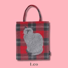 画像3: 【松尾ミユキ】Mini bag cat check back｜ミニバッグ チェック｜選べる4種類　Leo/Mugi/Lin/Maron｜猫ねこネコ (3)