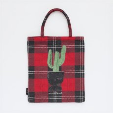 画像4: 【松尾ミユキ】Mini bag cat check back｜ミニバッグ チェック｜選べる4種類　Leo/Mugi/Lin/Maron｜猫ねこネコ (4)
