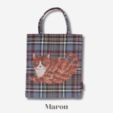 画像7: 【松尾ミユキ】Mini bag cat check back｜ミニバッグ チェック｜選べる4種類　Leo/Mugi/Lin/Maron｜猫ねこネコ (7)