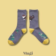 画像4: 【松尾ミユキ】Back Cat socks｜靴下　くつ下｜選べる5種類　Momo/Leo/Mugi/Lin/Maron｜猫ねこネコ (4)