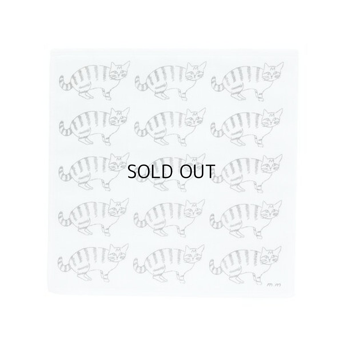 画像1: 【松尾ミユキ】 Kayafukin Cat-Tora Matsuo Miyuki｜かやふきん　黒虎猫／クロトラネコ　｜ (1)