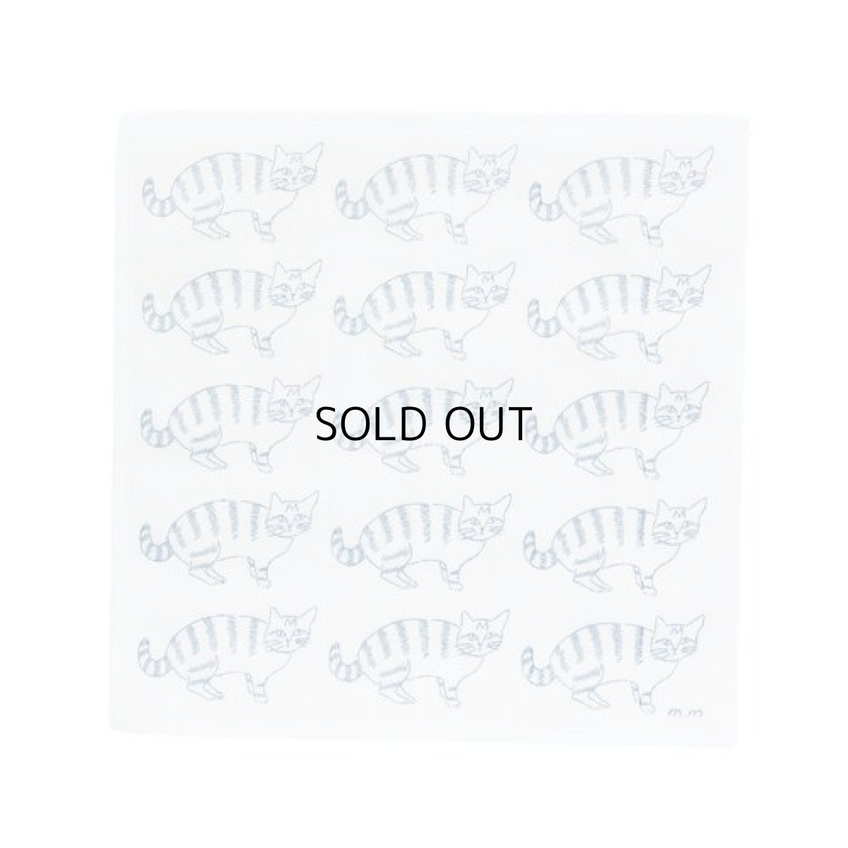 画像1: 【松尾ミユキ】 Kayafukin Cat-Tora Matsuo Miyuki｜かやふきん　青虎猫／ネイビートラネコ (1)