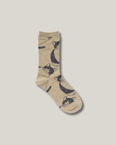 画像7: 【松尾ミユキ】Cat socks｜靴下　くつ下｜選べる4種類　Pumpkin/Noisettes/Pepper/Chloe｜猫ねこネコ (7)