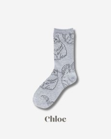 画像8: 【松尾ミユキ】Cat socks｜靴下　くつ下｜選べる4種類　Pumpkin/Noisettes/Pepper/Chloe｜猫ねこネコ (8)