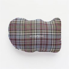 画像9: 【松尾ミユキ】Diecut cushion cat check back｜ダイカットクッション チェック｜選べる4種類　Leo/Mugi/Lin/Maron｜猫ねこネコ (9)
