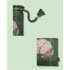 画像7: 【松尾ミユキ】Drawstring bag cat check back 巾着バッグ チェック｜４種類から選べる♪Leo/Mugi/Lin/Maron｜ネコ猫ねこ (7)