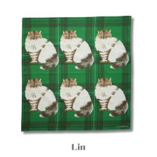 画像4: 【松尾ミユキ】Handkerchief cat check back 11117｜ハンカチーフ　キャット　チェック　バック　11117｜選べる4種類♪Leo/Mugi/Lin/Maron (4)