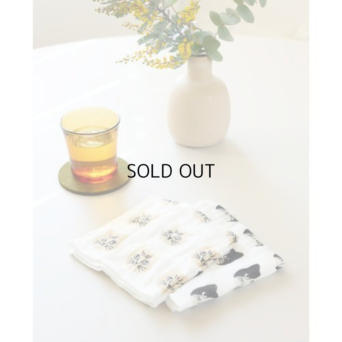 画像3: 【松尾ミユキ】 Kayafukin cat Matsuo Miyuki　かやふきん ｜ ハチワレ猫／ネコ ｜ 柔らかな肌触りと吸水性抜群のキッチンクロス｜ (3)