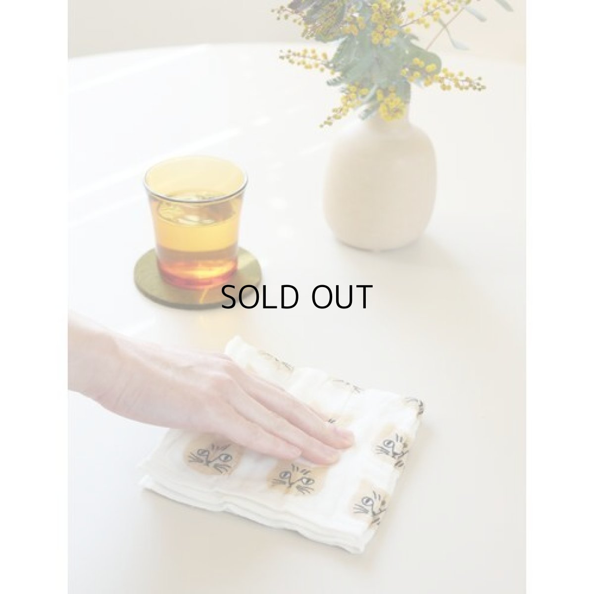 画像2: 【松尾ミユキ】 Kayafukin cat Matsuo Miyuki　かやふきん ｜ ハチワレ猫／ネコ ｜ 柔らかな肌触りと吸水性抜群のキッチンクロス｜ (2)