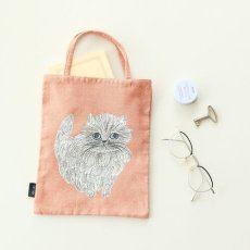 画像1: 【松尾ミユキ】猫柄ミニバッグ｜Mini bag Cat Matsuo Miyuki｜Elliot　ピンク｜ハンドバッグ｜ネコ　猫　cat (1)