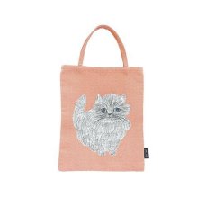 画像2: 【松尾ミユキ】猫柄ミニバッグ｜Mini bag Cat Matsuo Miyuki｜Elliot　ピンク｜ハンドバッグ｜ネコ　猫　cat (2)
