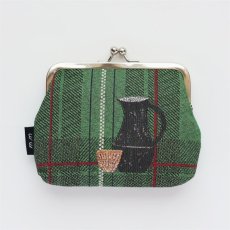 画像8: 【松尾ミユキ】Mini purse cat check back｜がま口ポーチ　ミニパース チェック｜選べる4種類　Leo/Mugi/Lin/Maron｜猫ねこネコ (8)