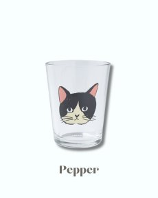 画像4: 【松尾ミユキ】Mini glass 5.5oz 115ml｜ミニグラスカップ 5.5oz 115ml｜選べる４種類♪Pumpkin/Noisettes/Pepper/Chloe｜猫ネコねこ (4)