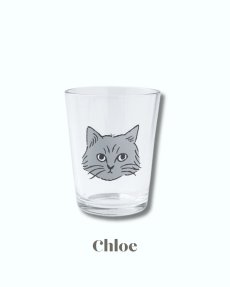 画像3: 【松尾ミユキ】Mini glass 5.5oz 115ml｜ミニグラスカップ 5.5oz 115ml｜選べる４種類♪Pumpkin/Noisettes/Pepper/Chloe｜猫ネコねこ (3)