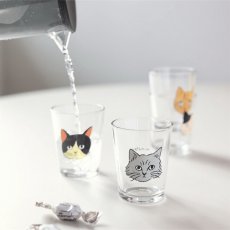 画像1: 【松尾ミユキ】Mini glass 5.5oz 115ml｜ミニグラスカップ 5.5oz 115ml｜選べる４種類♪Pumpkin/Noisettes/Pepper/Chloe｜猫ネコねこ (1)