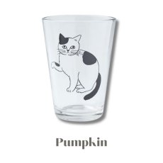画像4: 【松尾ミユキ】Mini glass 6.5oz 150ml｜ミニグラスコップ  6.5oz 150ml｜選べる４種類♪Pumpkin/Noisettes/Pepper/Chloe｜猫ネコねこ (4)