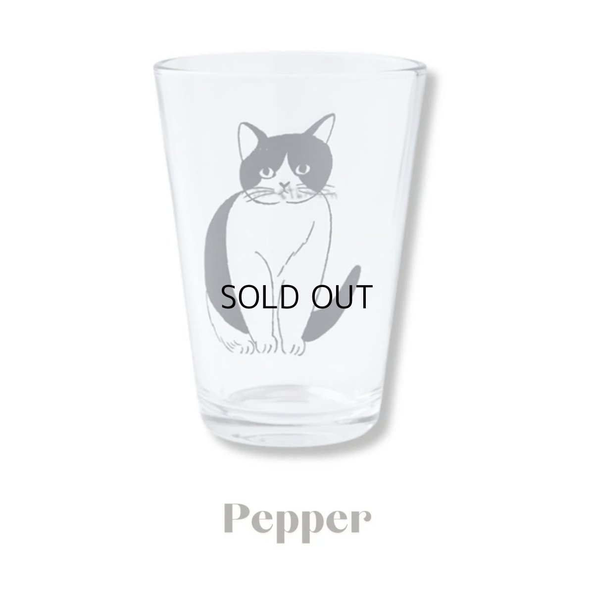 画像5: 【松尾ミユキ】Mini glass 6.5oz 150ml｜ミニグラスコップ  6.5oz 150ml｜選べる４種類♪Pumpkin/Noisettes/Pepper/Chloe｜猫ネコねこ (5)