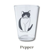 画像5: 【松尾ミユキ】Mini glass 6.5oz 150ml｜ミニグラスコップ  6.5oz 150ml｜選べる４種類♪Pumpkin/Noisettes/Pepper/Chloe｜猫ネコねこ (5)