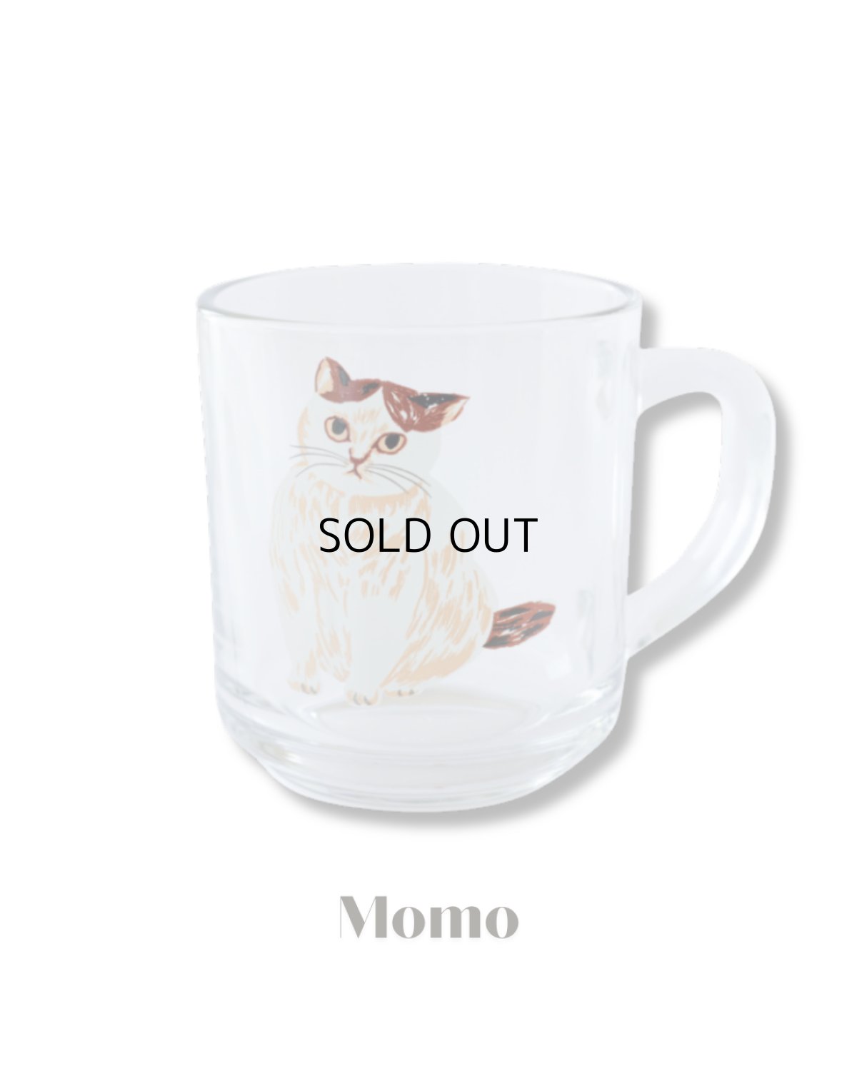 画像2: Momo&Fuu2点セット【松尾ミユキ】ガラスマグカップ Cats|猫ネコねこ (2)