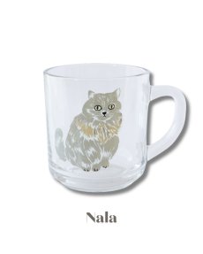 画像6: 【松尾ミユキ】４点セット♪ ガラスマグカップ Cats｜Momo / Theo / Fuu / Nala｜猫ネコねこ (6)